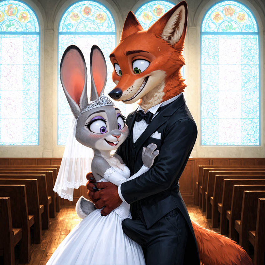 judy hopps and nick wilde (zootopia and etc) directed by nightdancer