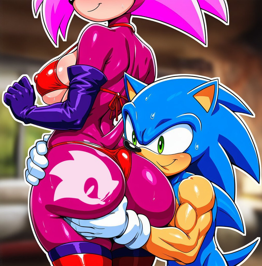 lovely, sonia the hedgehog, and sonic the hedgehog (sonic the hedgehog (series) and etc)
