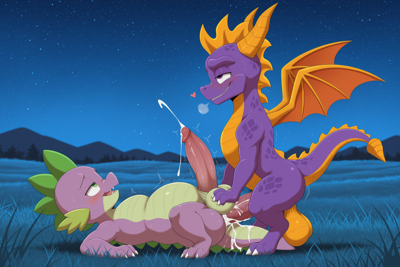 spike and spyro (friendship is magic and etc) directed by j00ooe