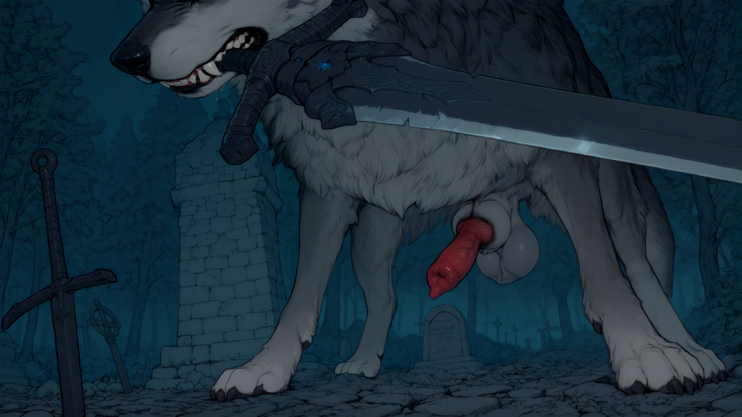great grey wolf sif (dark souls) directed by anotheranon
