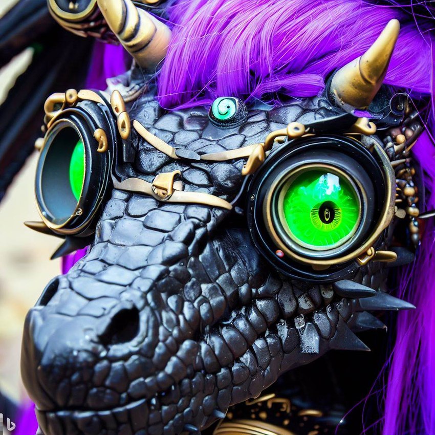 feral green_eyes hair purple_hair drax99 black_dragon dragon