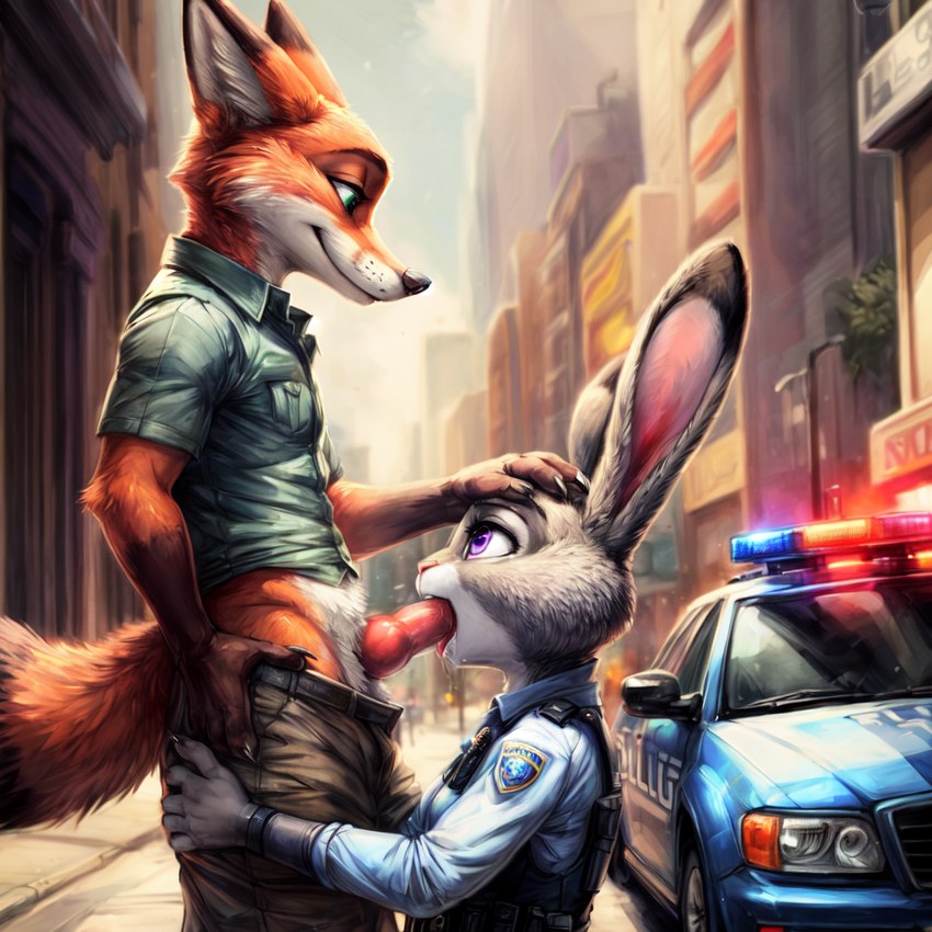 judy hopps and nick wilde directed by mercrantos