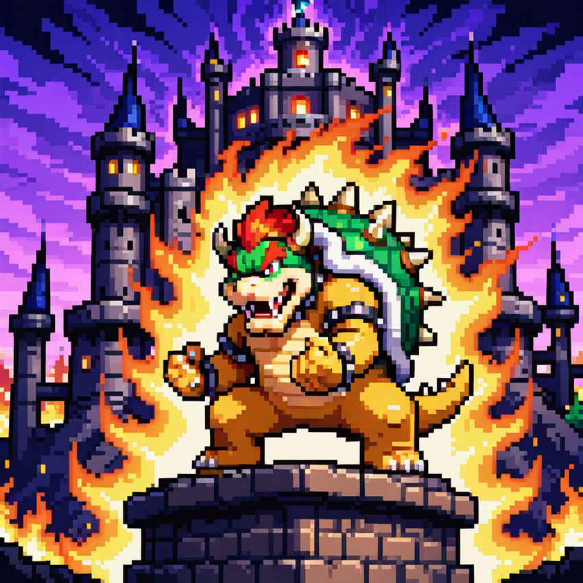 bowser (super mario bros and etc) directed by anonymous director