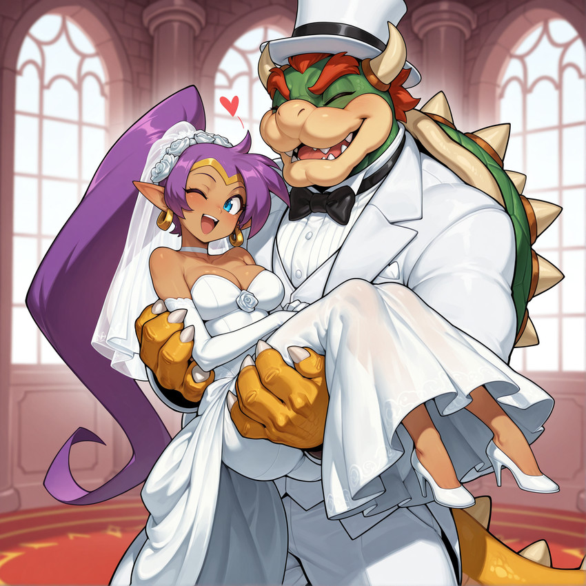 bowser and shantae (mario bros and etc) directed by anonymous director