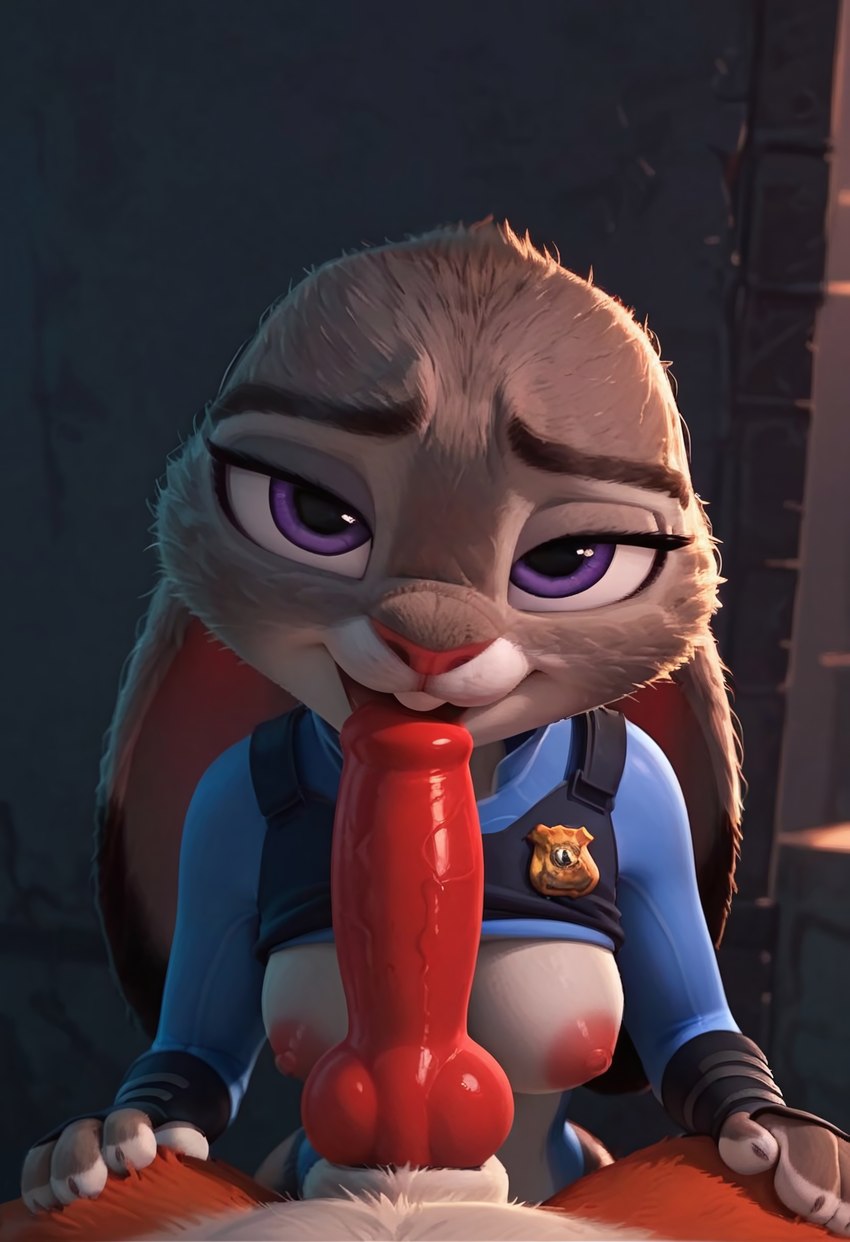 judy hopps and nick wilde (zootopia) directed by foxenthusiast