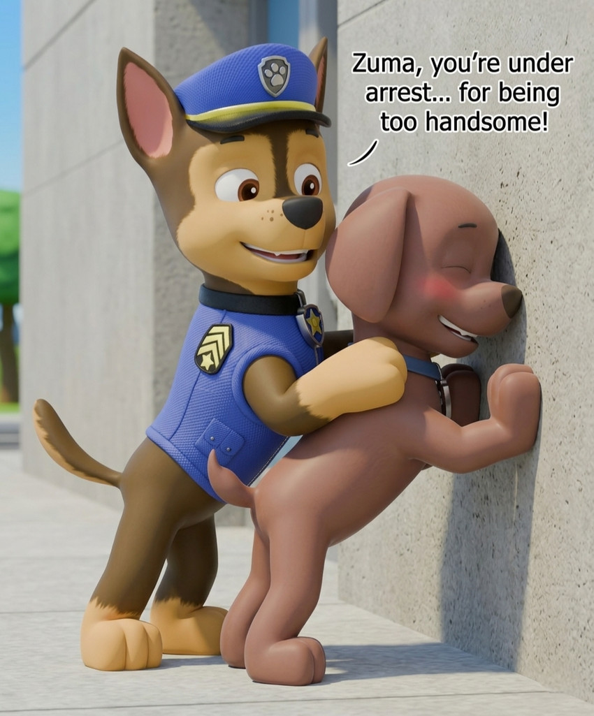 chase and zuma (paw patrol) directed by moriz