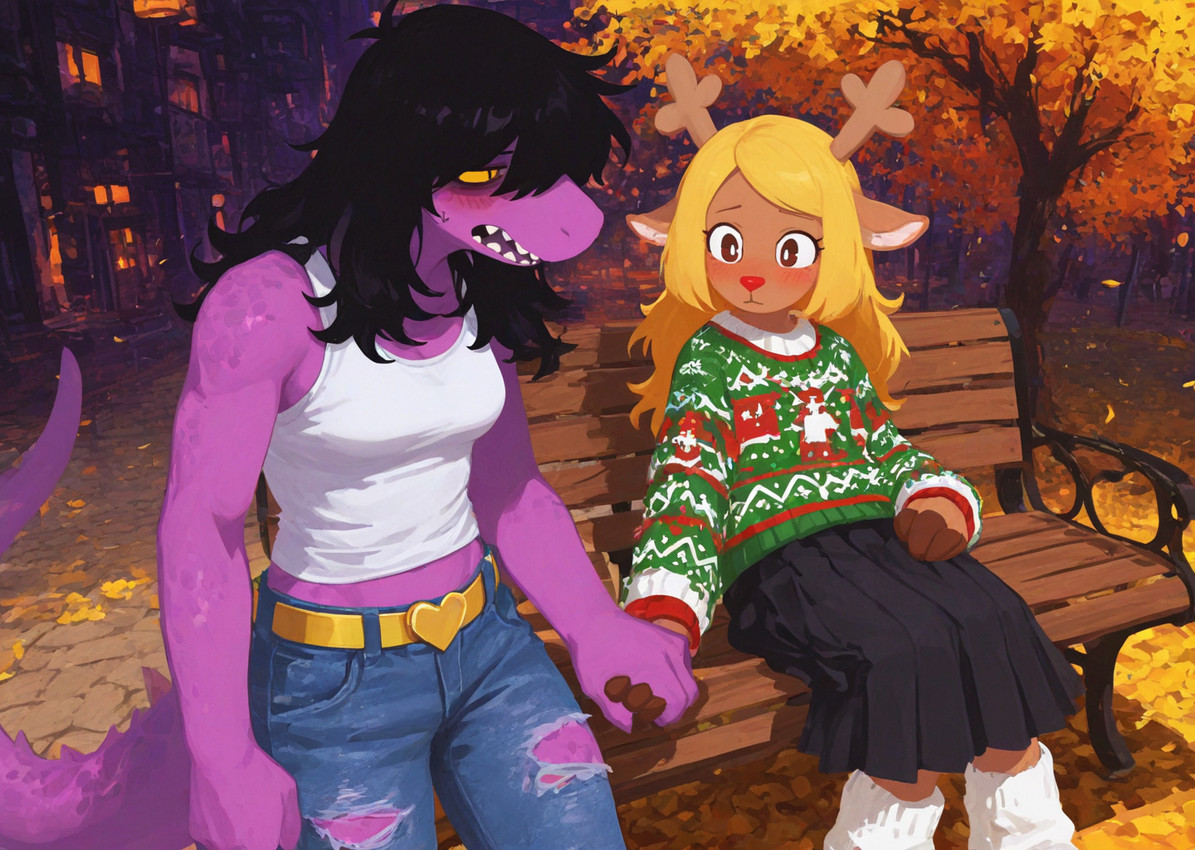 noelle holiday and susie (undertale (series) and etc) directed by loren iipsum