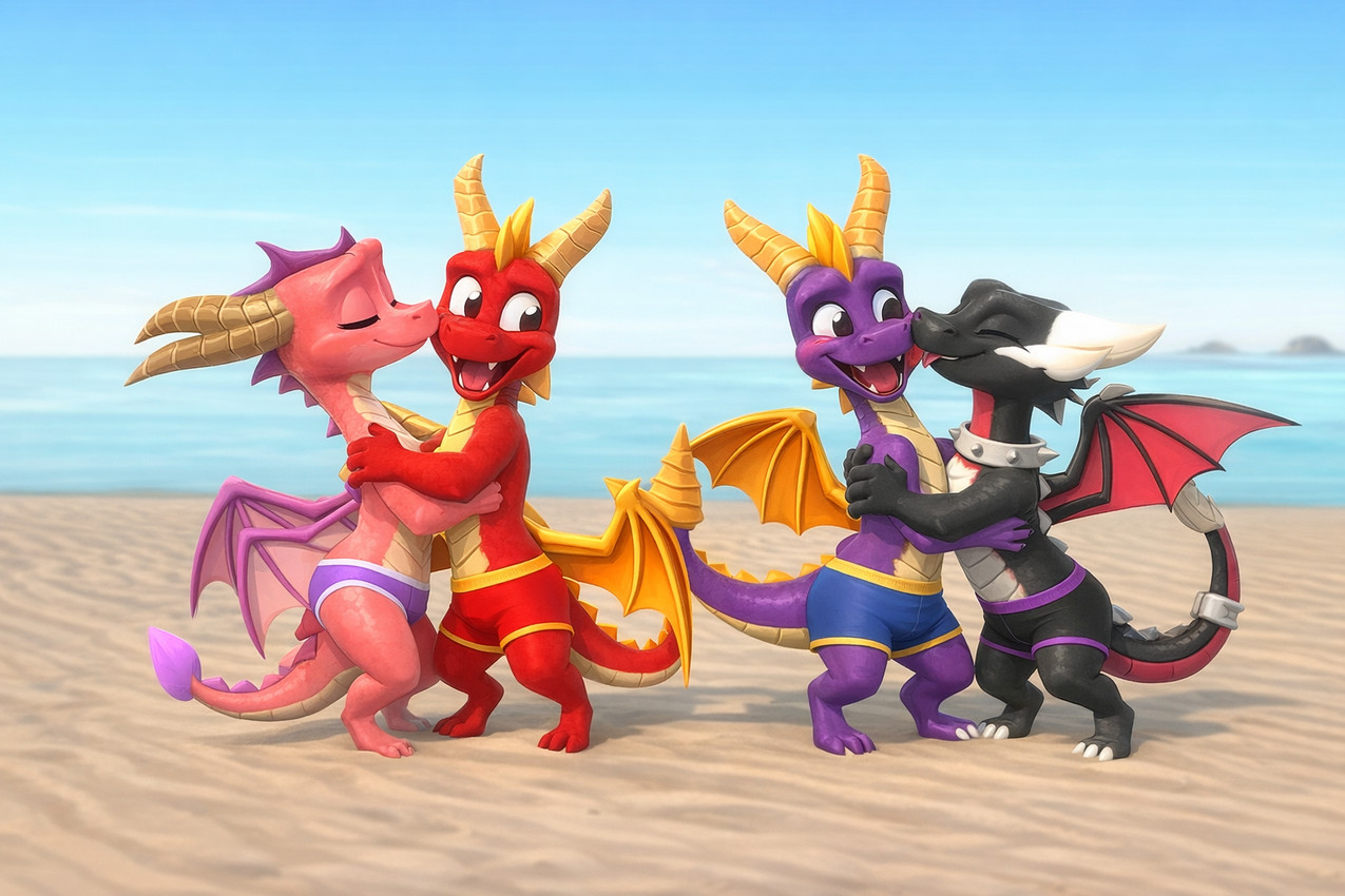 cinder and spyro (spyro the dragon and etc) directed by kitsune2000