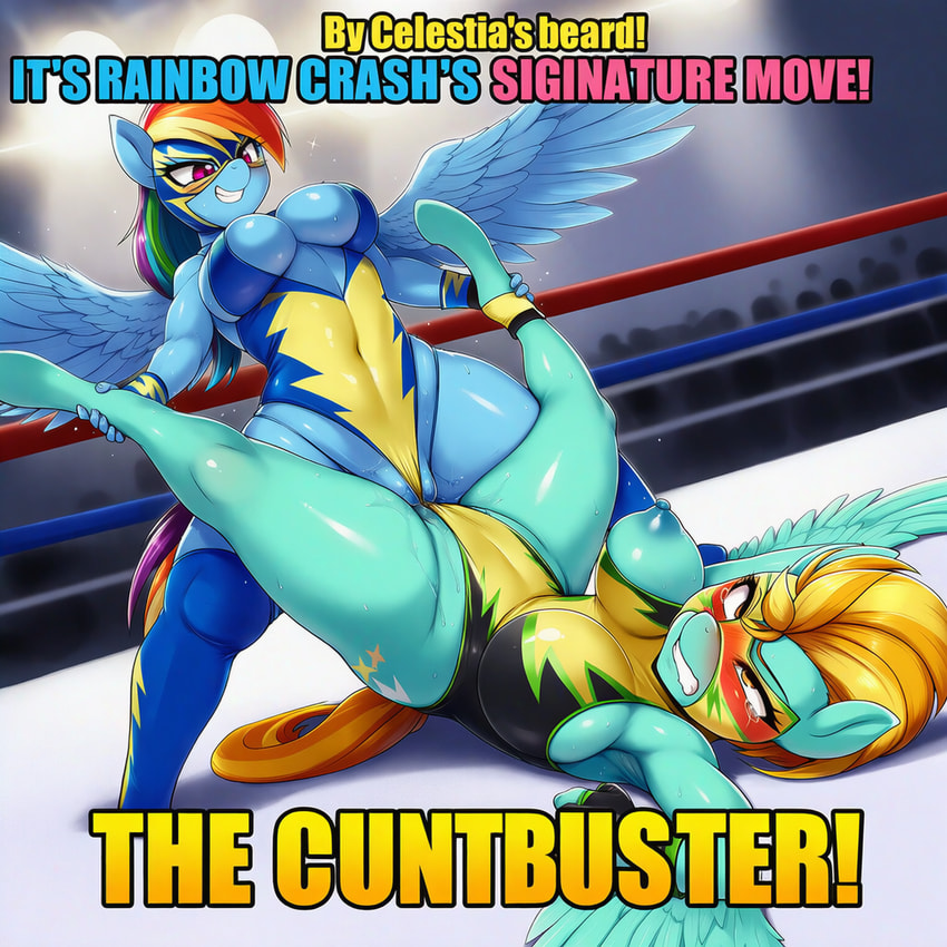 lightning dust, rainbow dash, and wonderbolts (friendship is magic and etc) directed by gridanon