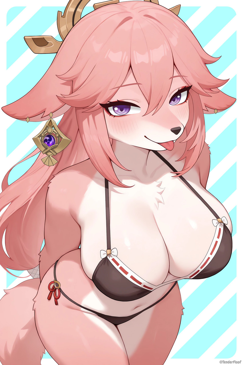 yae miko (genshin impact and etc) directed by tenderfloof