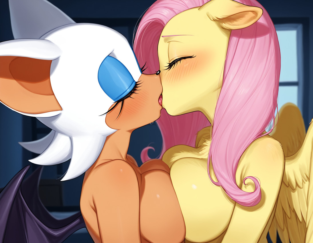 fluttershy and rouge the bat (sonic the hedgehog (series) and etc) directed by anonymous director