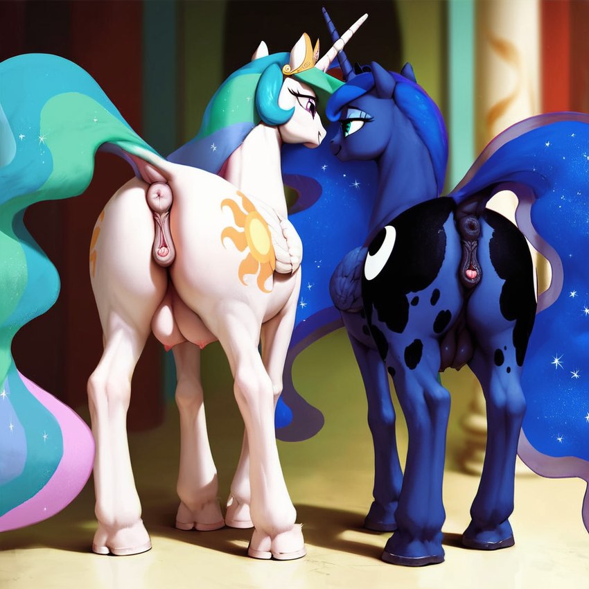 princess celestia and princess luna directed by schachtnatten