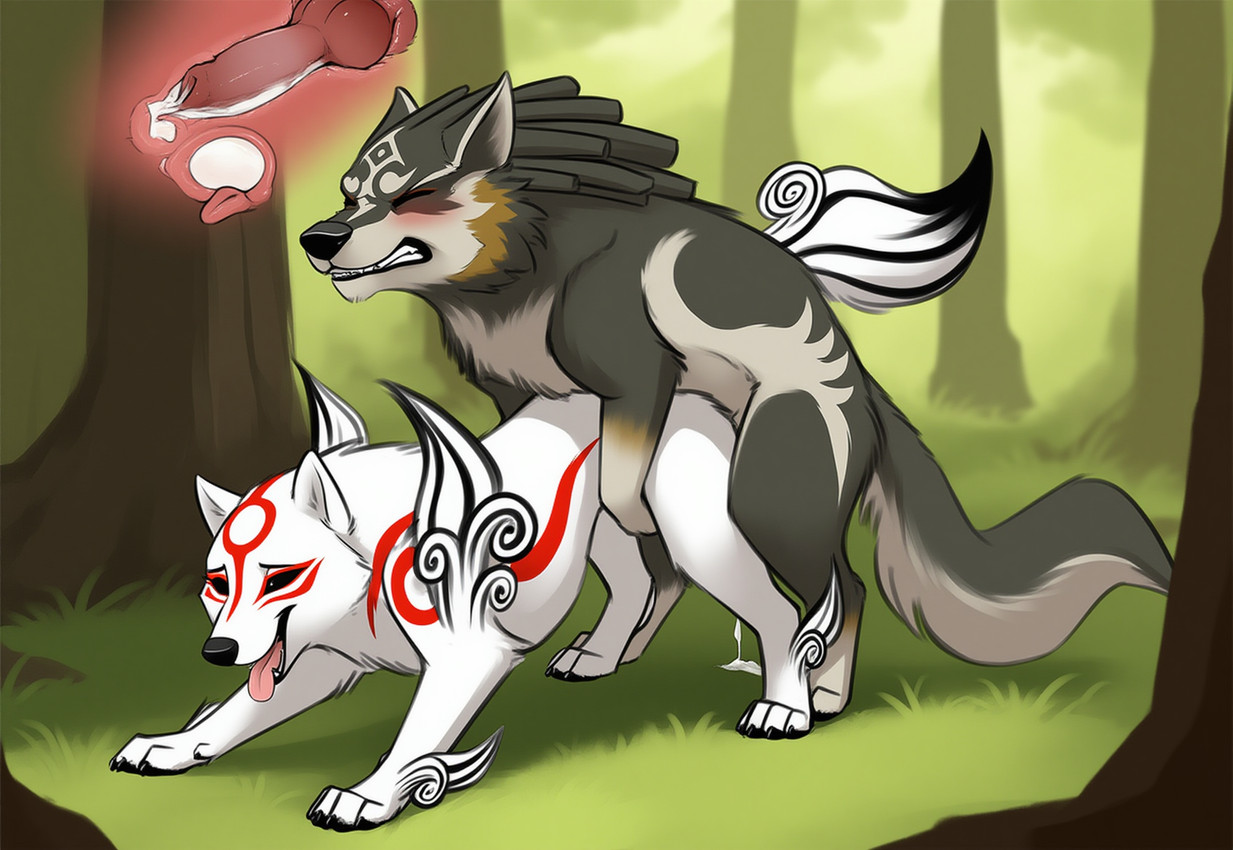 amaterasu and link (the legend of zelda and etc) directed by seam (director)