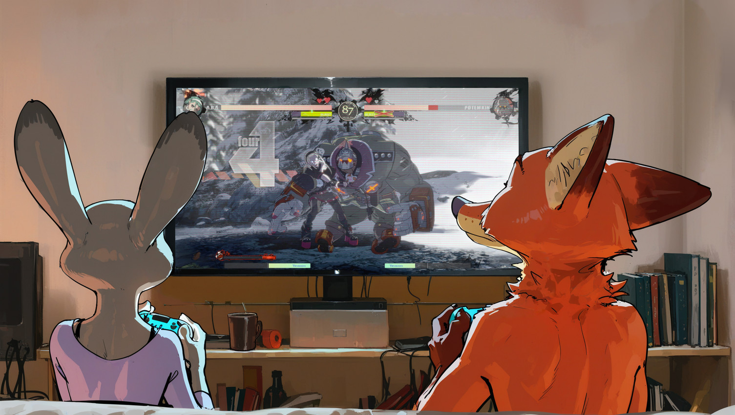 judy hopps and nick wilde (guilty gear and etc) directed by unknown director