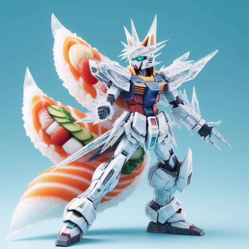 food gundam ice sushi icefoxai