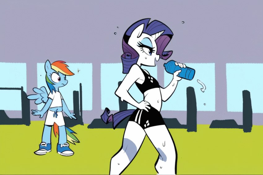 rainbow dash and rarity directed by dakka