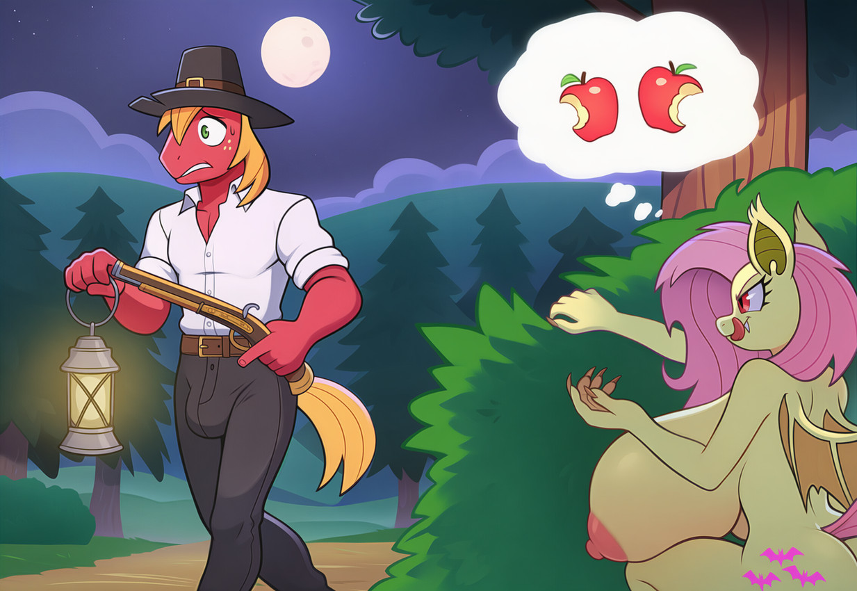 big macintosh, flutterbat, and fluttershy (friendship is magic and etc) directed by yasuhikonsfw
