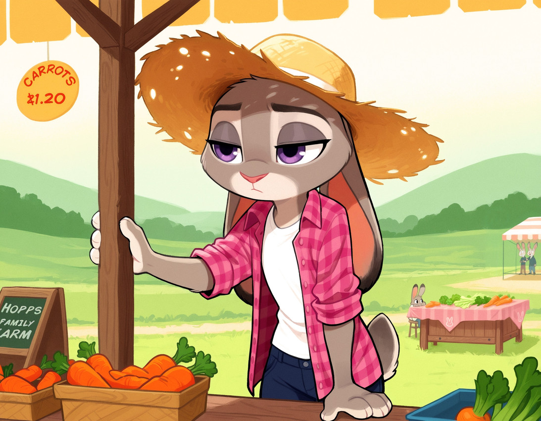 background character and judy hopps (zootopia and etc) directed by hank94 (director)