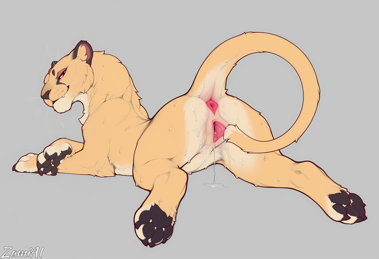 animal_genitalia animal_pussy anus bodily_fluids butt claws dripping feline_pussy female feral genital_fluids genitals looking_at_viewer looking_back looking_back_at_viewer lying on_front pawpads pussy pussy_juice pussy_juice_drip pussy_juice_puddle solo spread_legs spreading sweat sweaty_body sweaty_butt zamiai nintendo pokemon felid feline generation_1_pokemon mammal persian_(pokémon) pokemon_(species) absurd_res hi_res