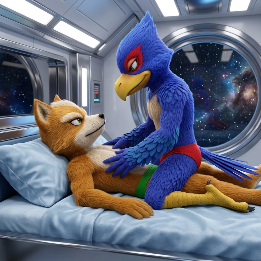 falco lombardi and fox mccloud (nintendo and etc) directed by moriz
