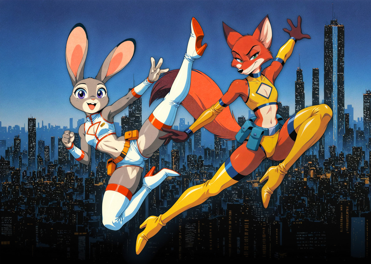 judy hopps and nick wilde (zootopia and etc) directed by hank94 (director)