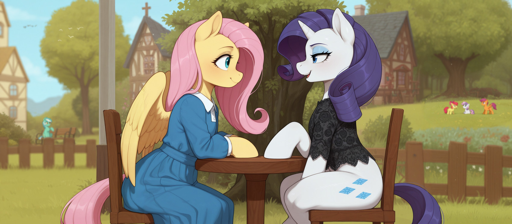 lyra heartstrings, sweetie belle, apple bloom, fluttershy, scootaloo, and etc (friendship is magic and etc) directed by raif ai
