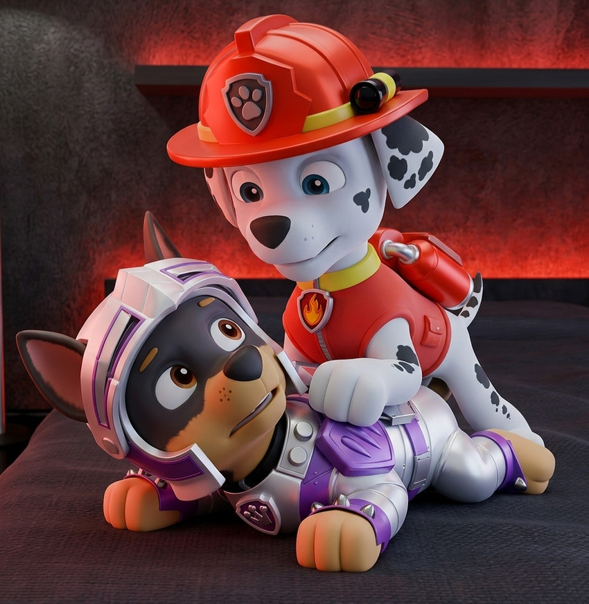 claw and marshall (paw patrol) directed by moriz