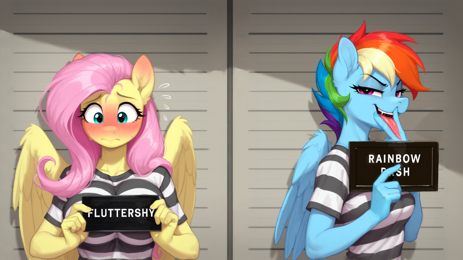 fluttershy and rainbow dash (friendship is magic and etc) directed by gridanon
