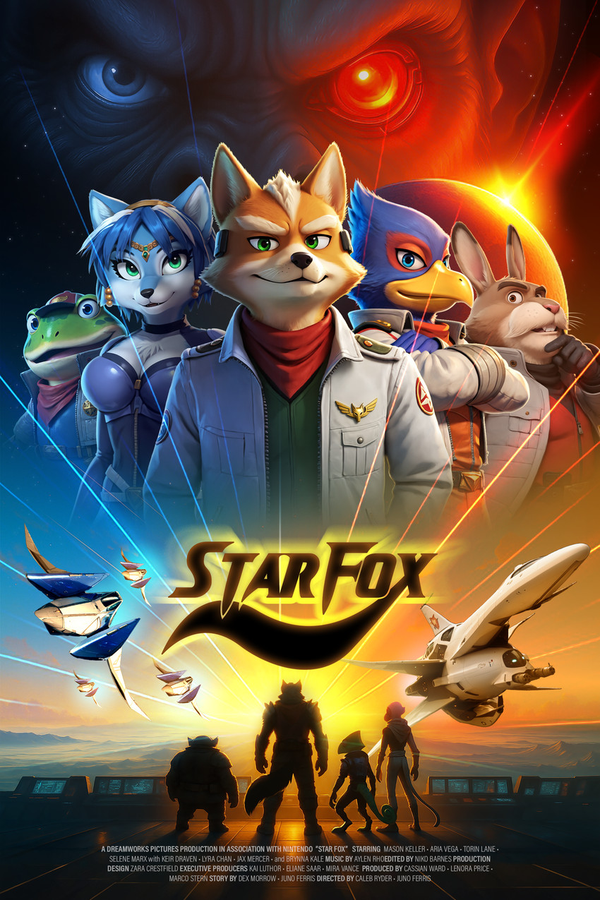 krystal, andrew oikonny, falco lombardi, wolf o'donnell, leon powalski, and etc (nintendo and etc) directed by anonymous director