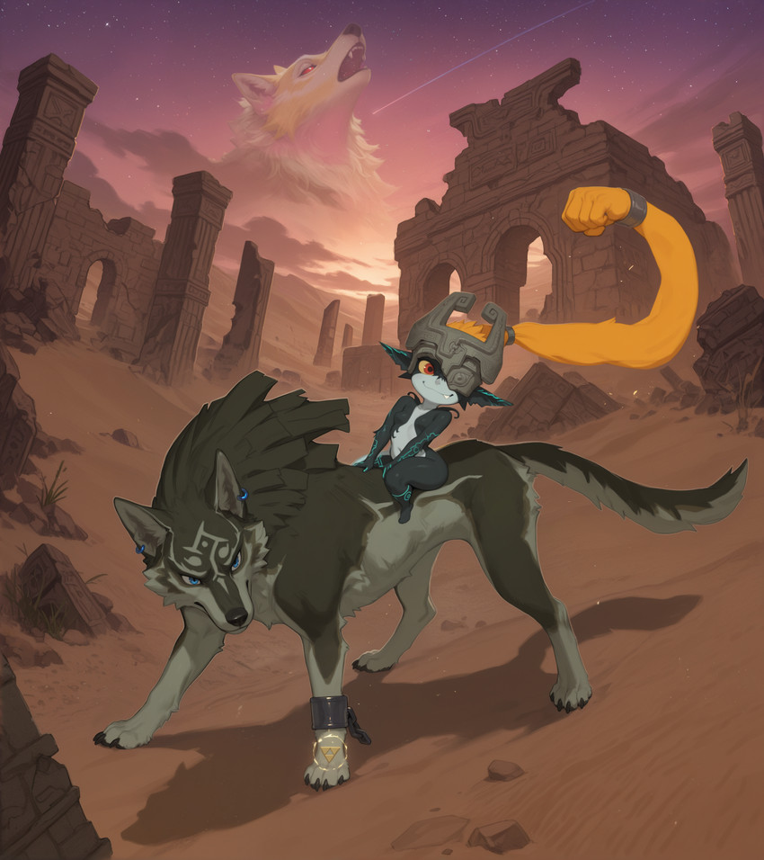 hero's shade, link, and midna (the legend of zelda twilight princess and etc) directed by burioth