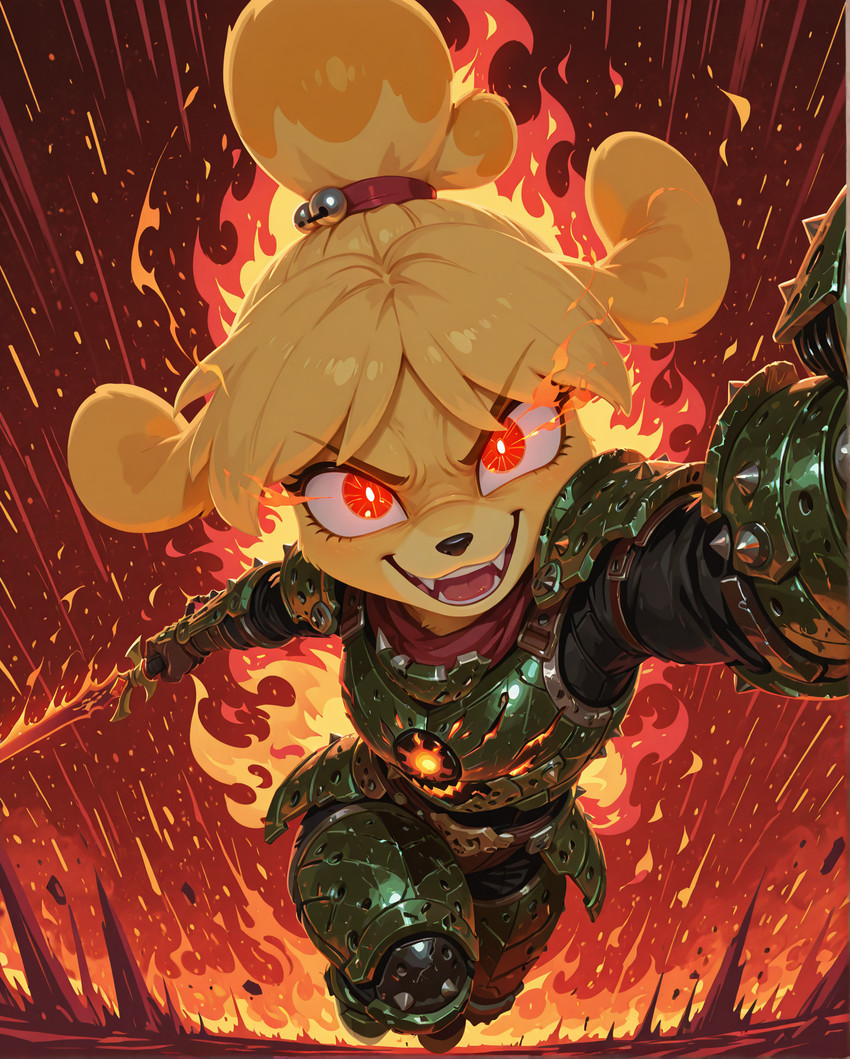 isabelle (animal crossing and etc) directed by druge