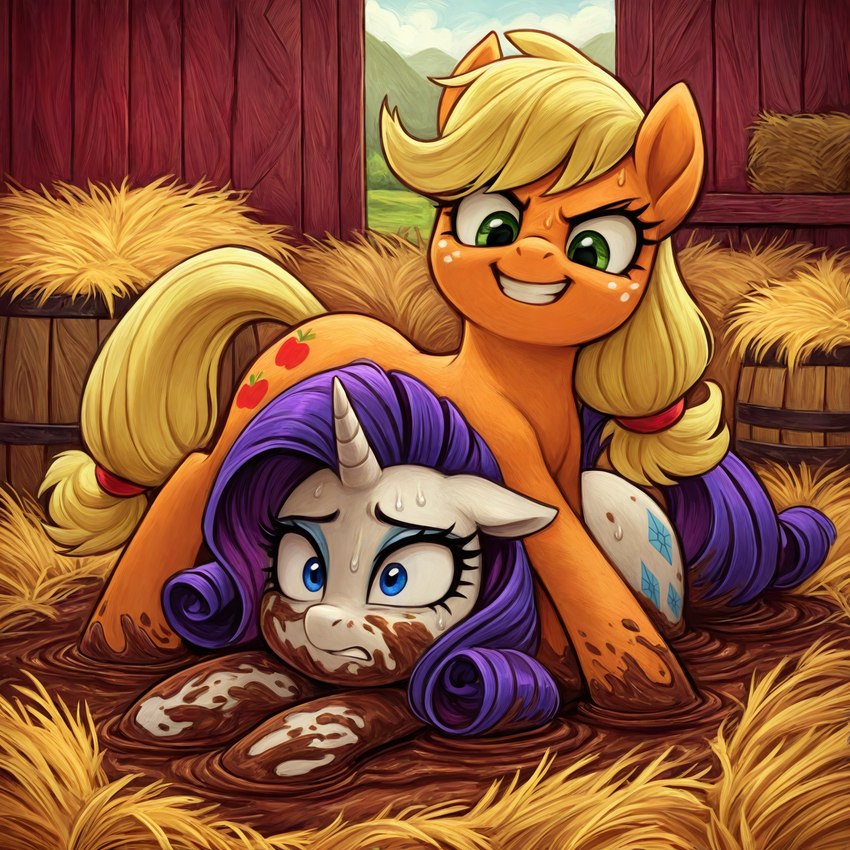 applejack and rarity directed by tyto4tme4l