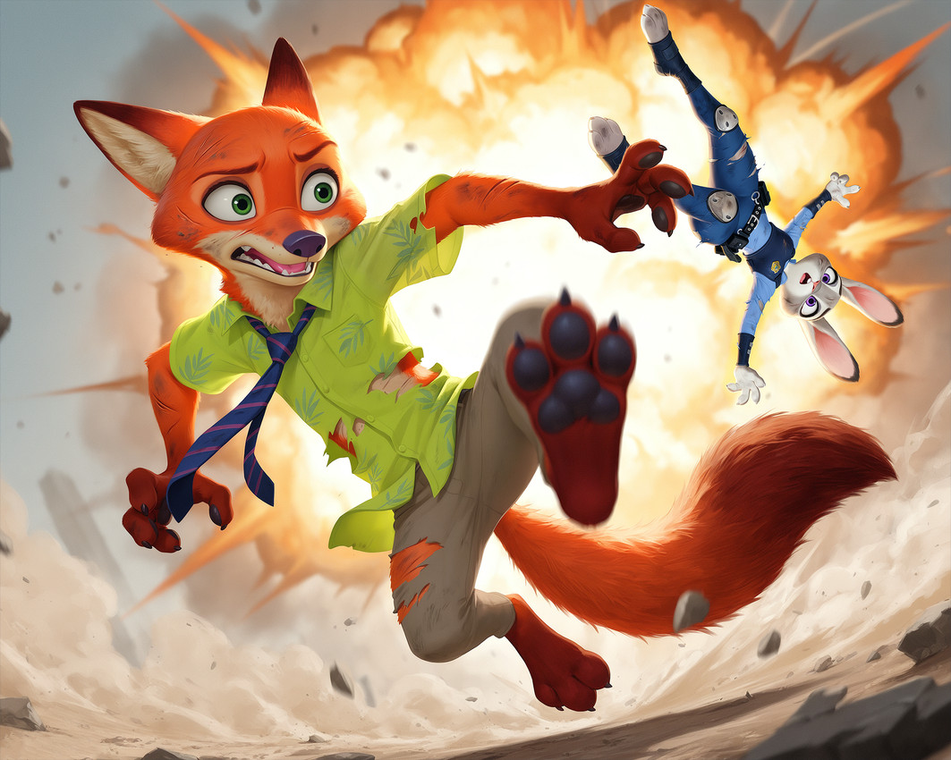 judy hopps and nick wilde (zootopia and etc) directed by hank94 (director)