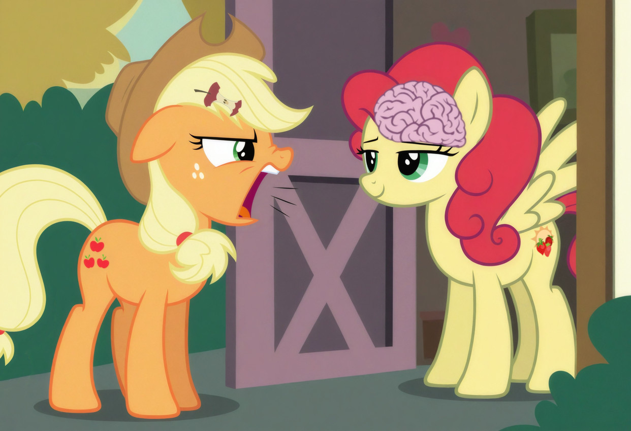 applejack and strawberry sunrise (friendship is magic and etc) directed by tyto4tme4l