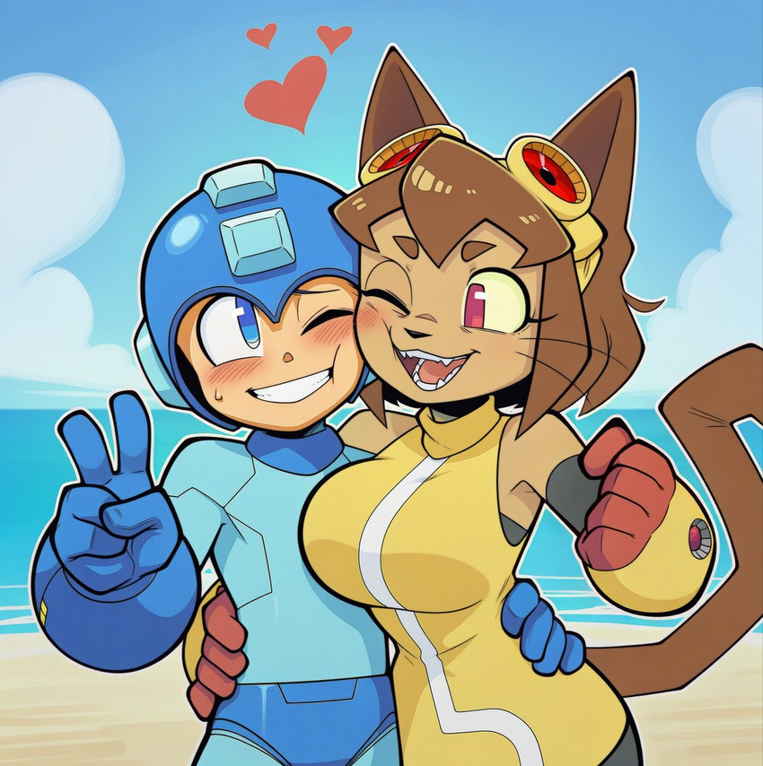 kit and mega man (mega man (series) and etc) directed by anonymous director
