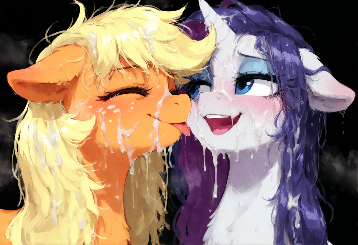 applejack and rarity (friendship is magic and etc) directed by tamrad