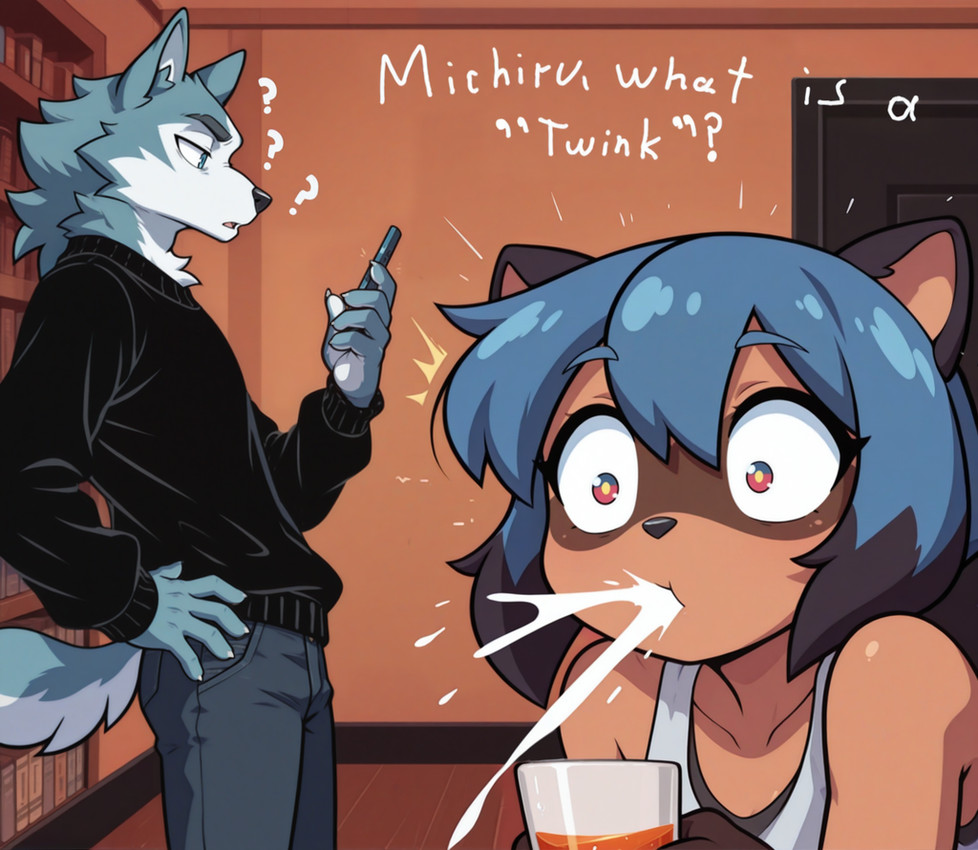 michiru kagemori and shirou ogami (brand new animal) directed by noverthink