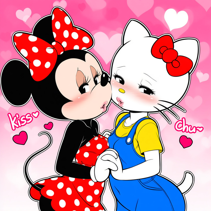 hello kitty and minnie mouse directed by gridanon
